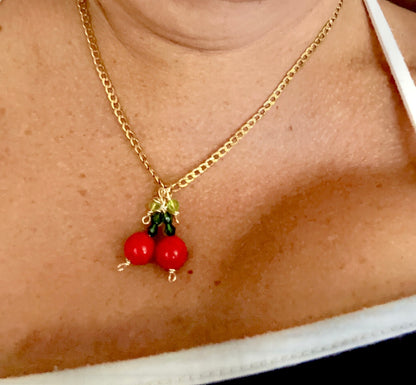 Cherries Necklace