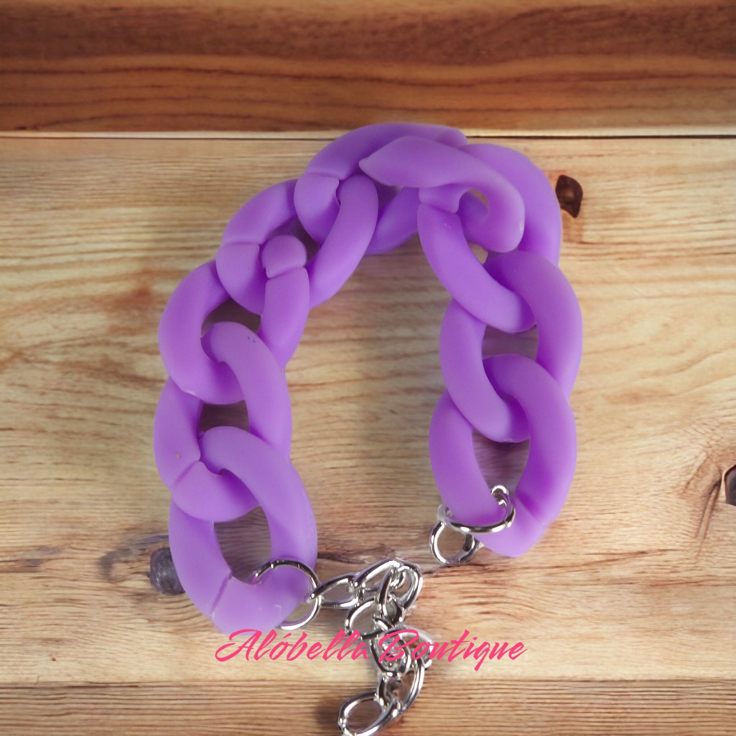 Lady Solid Color Acrylic Bracelet