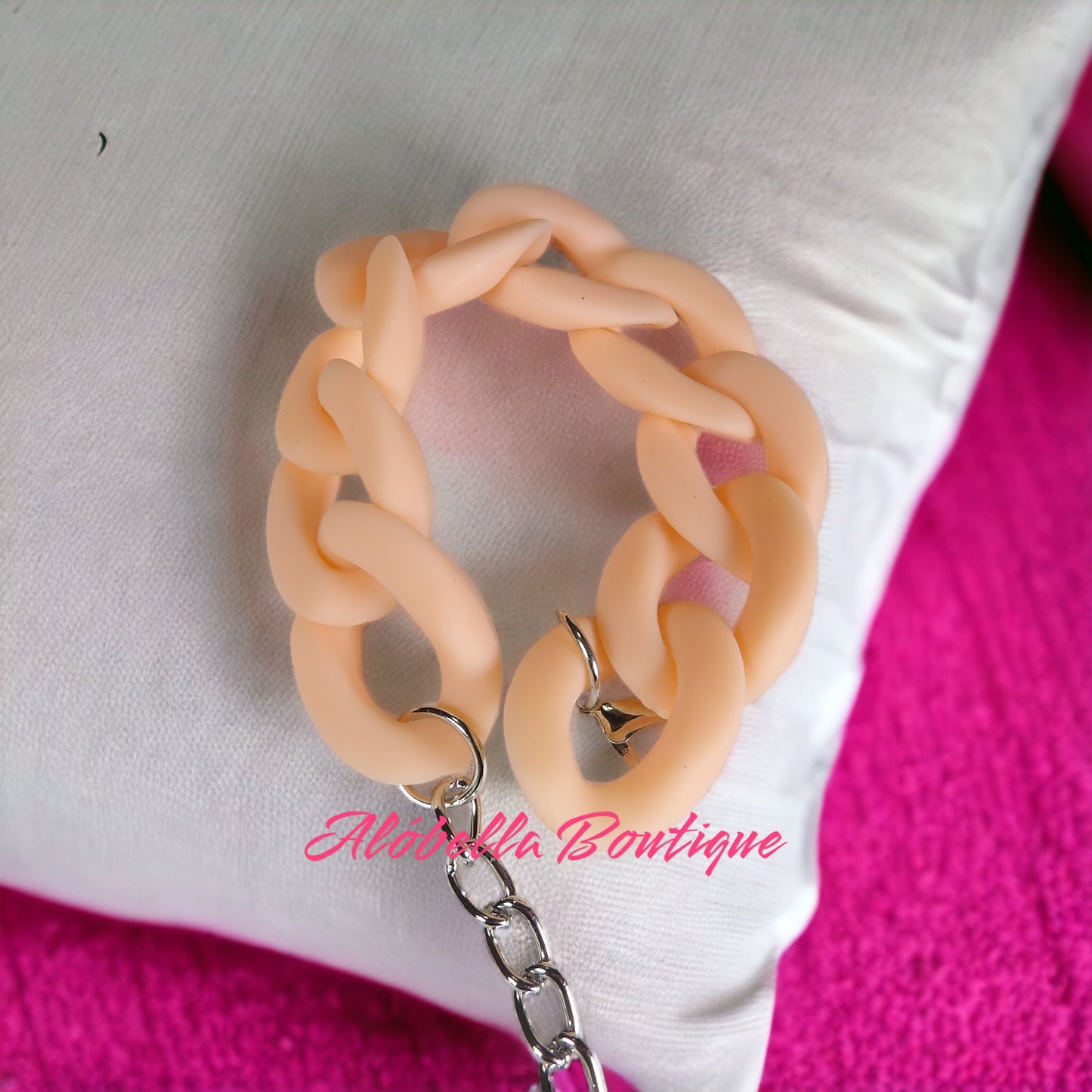 Lady Solid Color Acrylic Bracelet