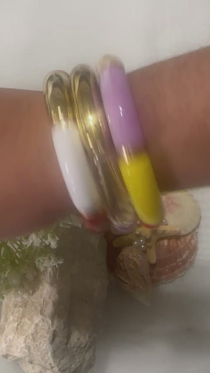 Summer Chunky Acrylic Bold Colored Bracelet