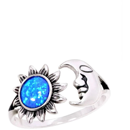 Doina Blue Sun & Moon Ring