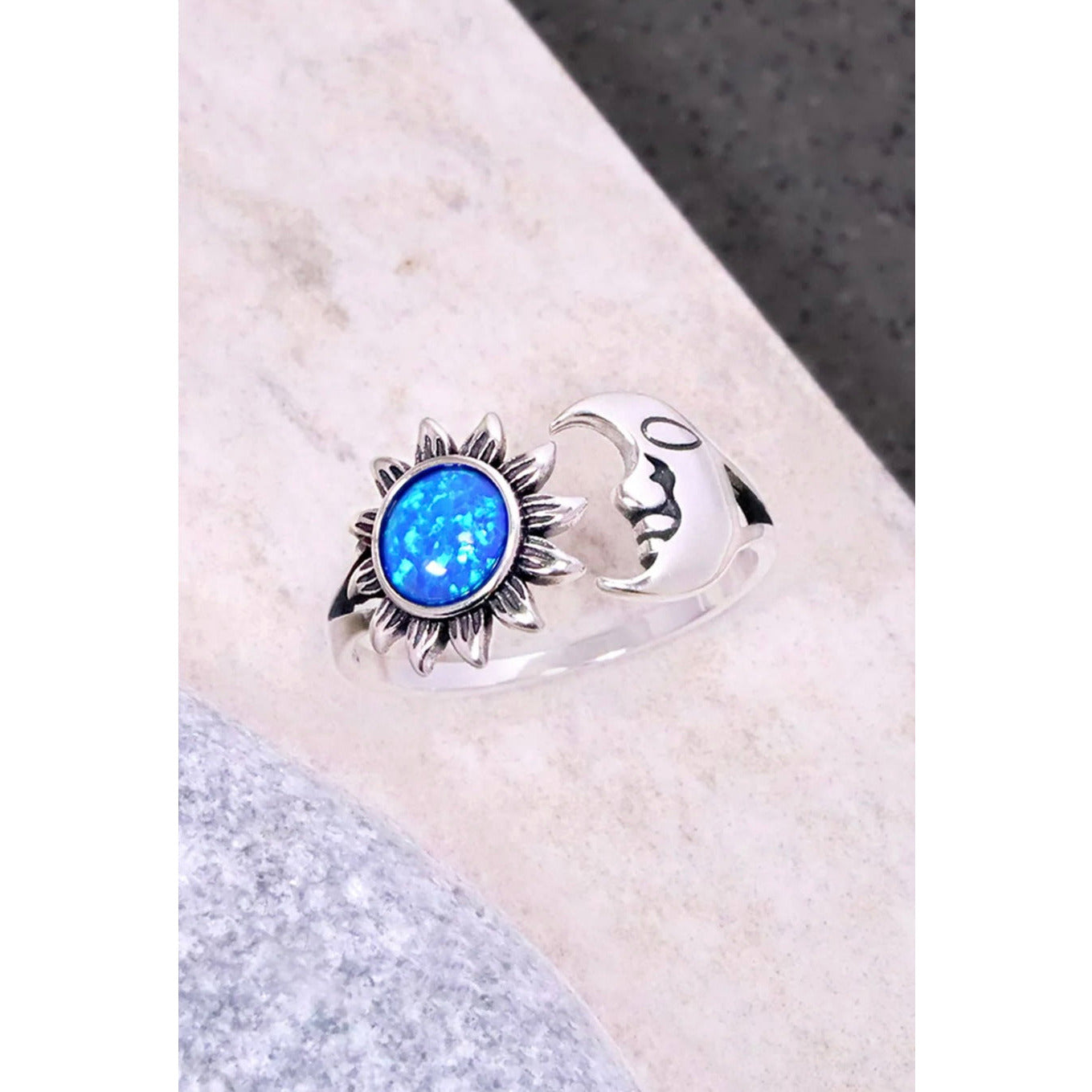 Doina Blue Sun & Moon Ring